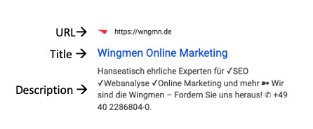 Snippet Beschreibung der Komponenten