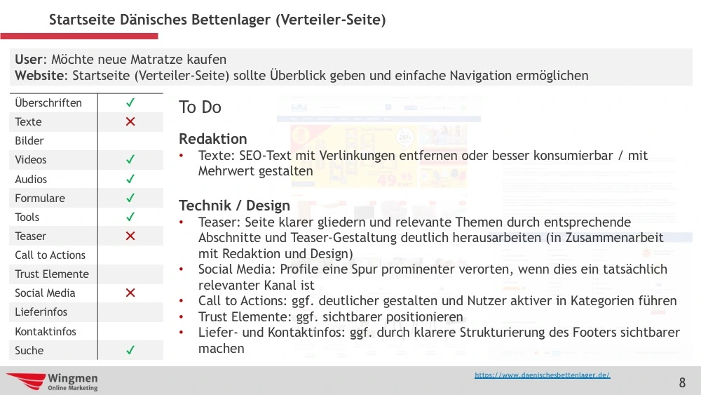 Beispiele für Optimierungen auf Verteilerseite