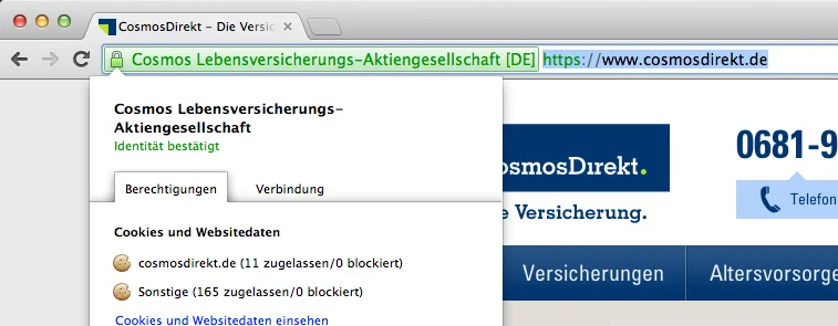 Extended Validation SSL Zertifikat
