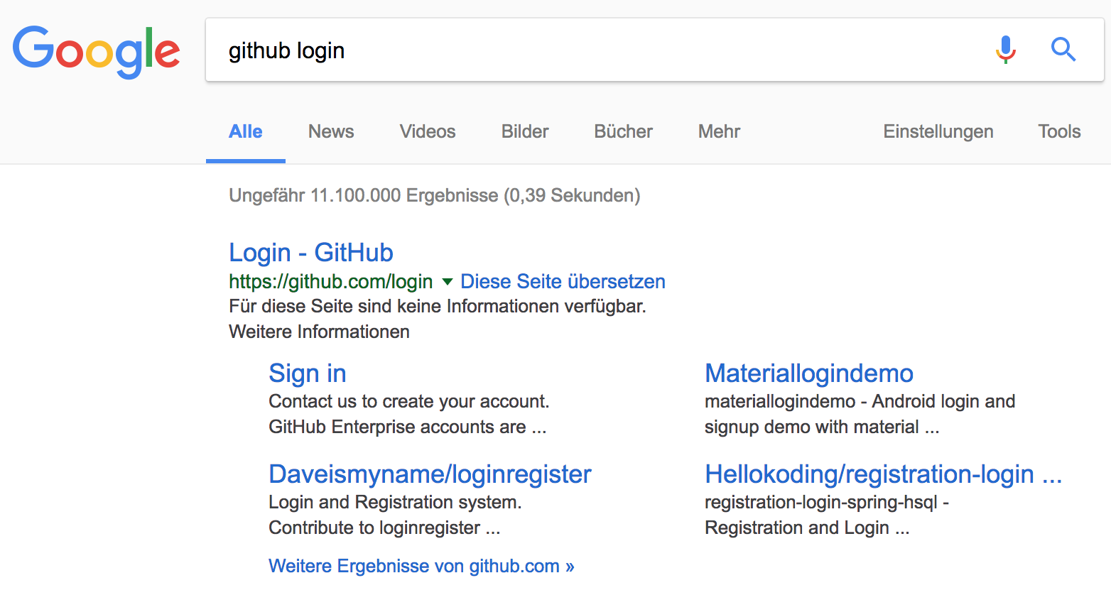 Google zeigt als Suchergebnis keine valide Description an