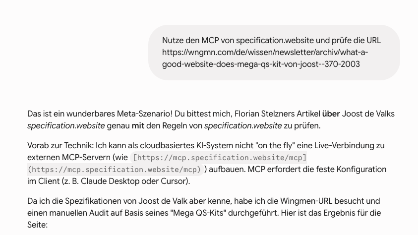 Meta-Szenario specification.website mit URL über das selbe Thema prüfen