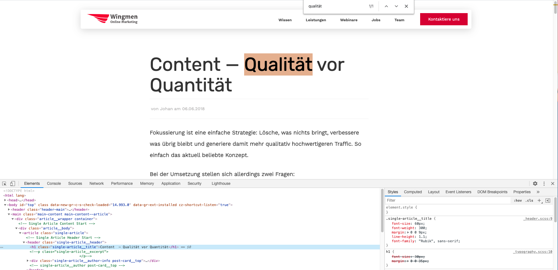 Text Fragment Example auf wngmn.de